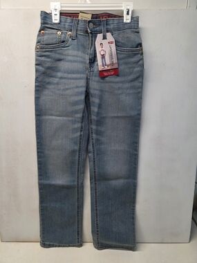 Levi’s 514 Boys Jeans Size 8 Reg 24x25 Straight Performance Stretch NWT